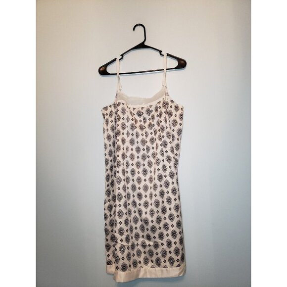 Apostrophe Dresses & Skirts - Apostrophe Womens Sz L Slip Dress Lingerie White Boho Silky Pullover Lace